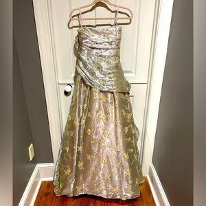Jovani ball gown with matching shawl
